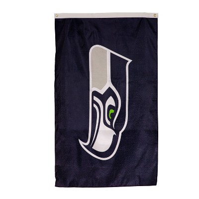 Evergreen Seattle Seahawks 3' x 5' Indoor Outdoor Flag for Home Apartment Dorm Rooms