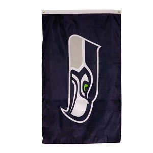 Evergreen Seattle Seahawks 3' x 5' Indoor Outdoor Flag for Home Apartment Dorm Rooms - 1 of 4