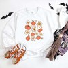Simply Sage Market Women's Graphic Sweatshirt Distressed Flowers And Pumpkin - 2 of 2