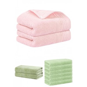 REGALWOVEN Striped Soft Absorbent Bathroom Cotton Towel Set 3 Pcs - 1 of 4