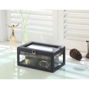 CAVINAS Jewelry Box Glass Jewelry Organizer Case Jewelry Armoire Organizer - 1 of 4