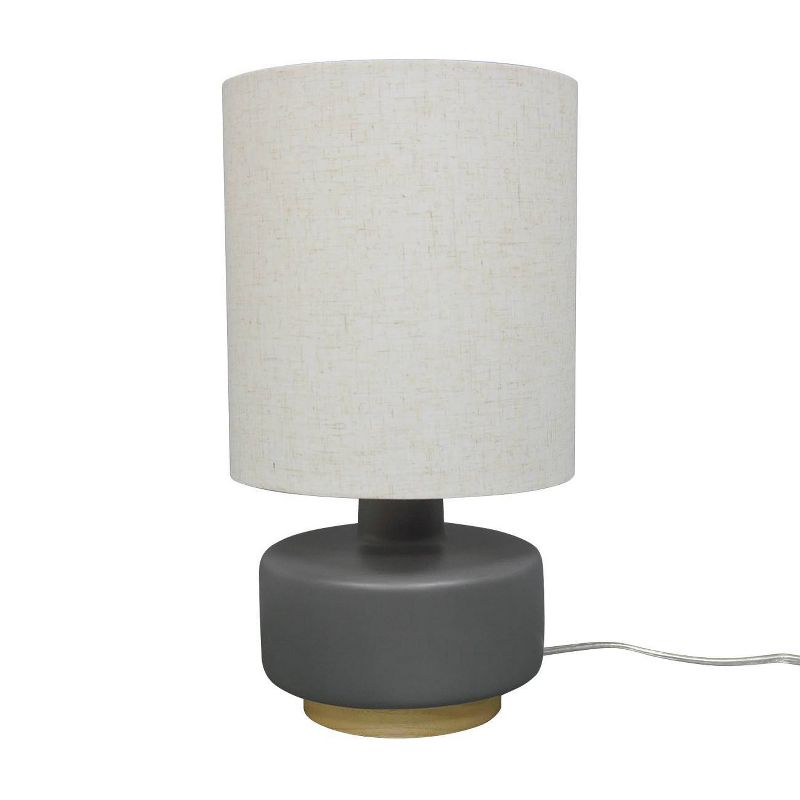 Ceramic Table Lamp with Wood Base - Threshold™, 6 of 18