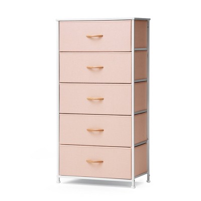 Pellebant 5 Drawers Vertical Dresser Storage Tower Organizer Unit for Bedroom