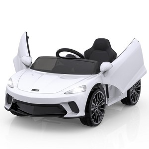 12V Licensed McLaren Kids Ride On Car, Battery Sports Car w/Parent Remote,2 Speeds,Sound,LED Headlights&Hydraulic Doors - 1 of 4