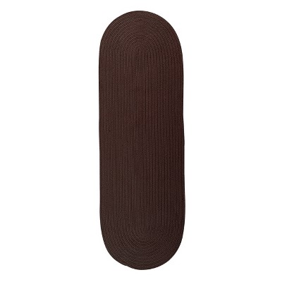Colonial Mills Reversible Flat-Braid Runner Rug Earth Brown