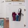 Door Mount Cabinet Organizer, Steel Wire Frame, Nickel Powder Finish - 2 of 3