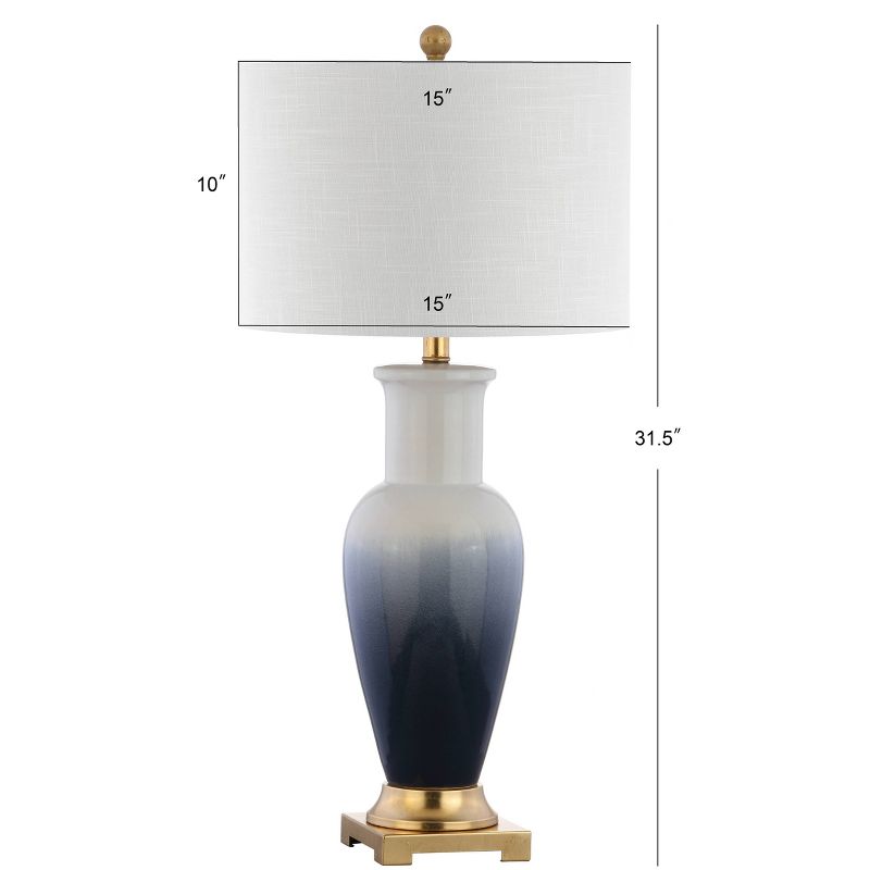 31.5" Ceramic Dip Dye Table Lamp (Includes Energy Efficient Light Bulb) - JONATHAN Y, 4 of 6