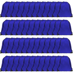 Waterproof Drawstring Backpack Bulk, Nylon Cinch Bags in 10 Colors for School, Gym, Sports - 1 of 4