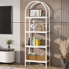 Hommoo Arched Bookcase Display Rack with Storage Shelves - 3 of 4