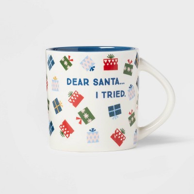 16oz Stoneware Dear Santa I Tried Mug - Wondershop™
