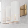 Capital Lighting Dash 3 - Light Vanity in  Aged Brass/White - 3 of 4