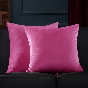 Deconovo Velvet Throw Pillow Covers, 2-Pack – Cover Only, Soft Feel - 1 of 4