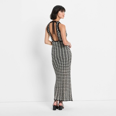 Sweater Dress With Open Back Cierra Backless Sweater Maxi Dress Black Fashion  Nova