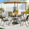 Yaheetech 4pcs Outdoor/ Indoor Foldable Plastic Slatted Folding Dining Chairs With Metal Frame for Garden, Patio, Porch, Balcony - 2 of 4