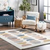 Nuloom Leyla Half Colorful Circles Kids Indoor Area Rug - 2 of 4