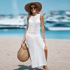 Women's Sleeveless Cutout Bodycon Cover-Up Maxi Dress - Cupshe - 2 of 4