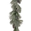 National Tree Company  7ft Snowy Long Needle Plastic Garland - 3 of 4