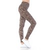 Slickblue Women's High-Waisted Yoga Style Leggings, One Size, Banded Lined Knit, Brown/Black/Grey/Snake Skin/Tie Dye - 3 of 4