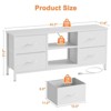 Gikpal Dresser TV Stand for 50 inch TV, Wide Dressers & Chests of Drawers with Charging Station & 4 PU Drawers Storage, Console Sofa Table for Bedroom - 2 of 4