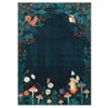 Area Rugs for Living Room Mushroom Forest Print Rug with Animals Floral Washable Area Rug Soft Non-Slip Low Pile Rug - 3 of 4