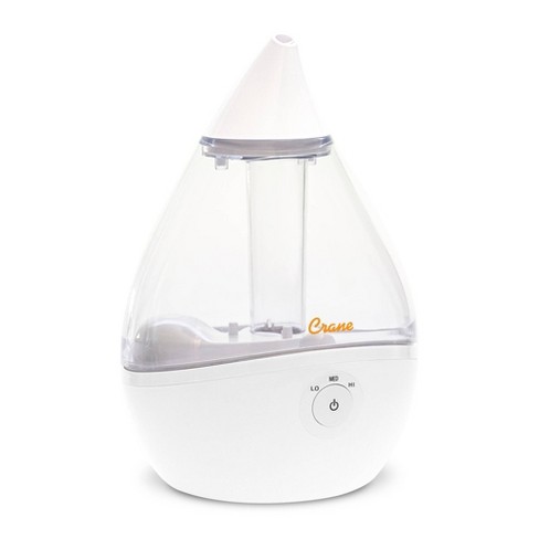 Crane Droplet Ultrasonic Cool Mist Humidifier - Clear/white : Target