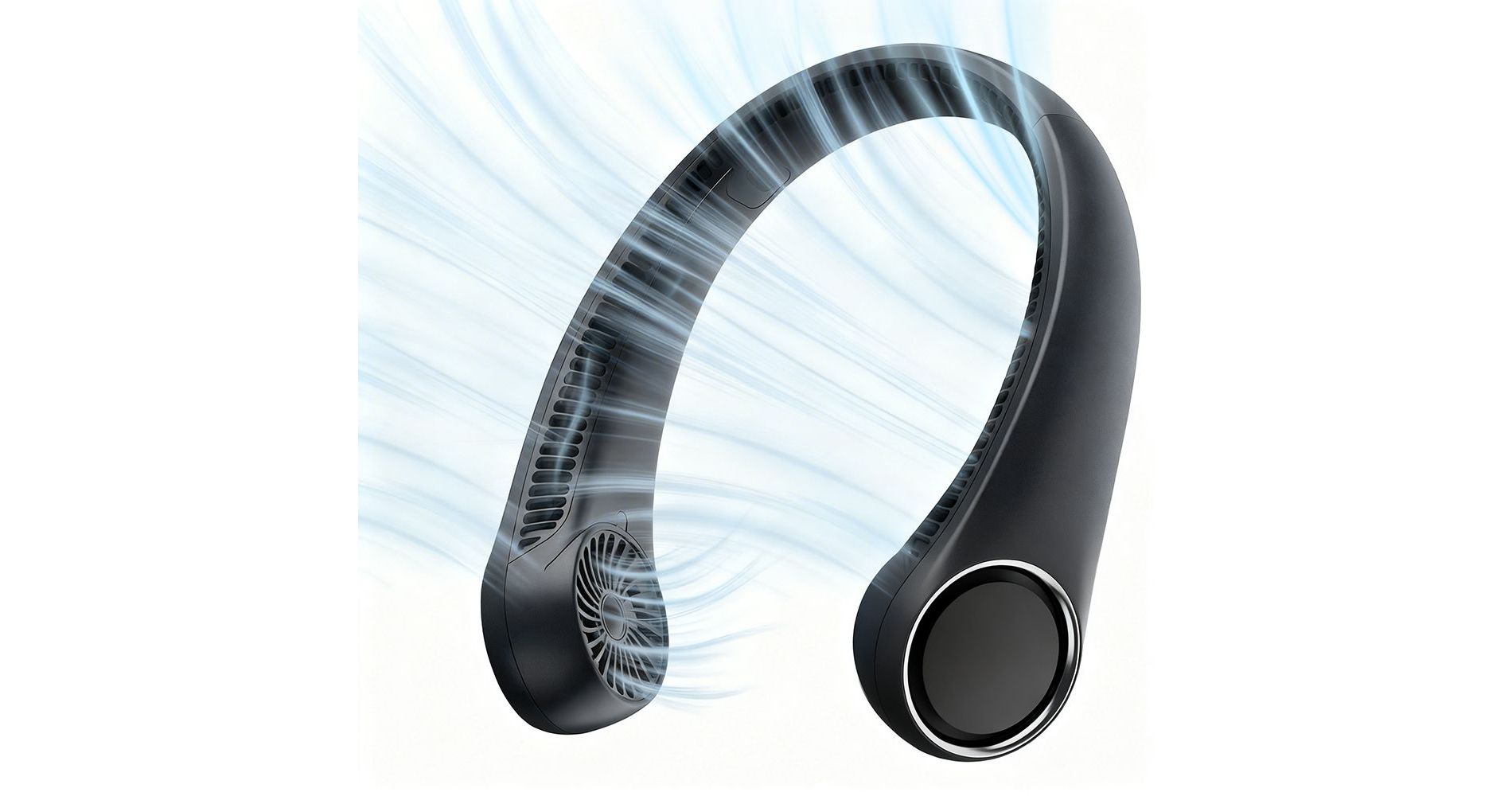 Swtroom Portable Neck Fan, Without Blades, Supports USB Charging, 3 Speed Settings, Suitable for Travel, Outdoor Activities and As A Gift