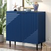 TIRAMISUBEST Modern Minimalist Side Cabinet with Adjustable Shelves,Stylish Door Design, Ample Storage Space for Living Room, Bedroom, or Office - 4 of 4