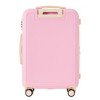 Infurnic Bag and Luggage Sets Hardshell  8 PCS with 360° Spinners Lightweight Suitcase, DurableTravel Suitcase, Pink, 17.7"*11.6"*28.3" - 4 of 4