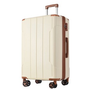 Gulches Hardshell Luggage, Lightweight Durable ABS Suitcases with Double Wheels, Expandable 28-inch Checked Luggage 28" (Single Luggage) - 1 of 4