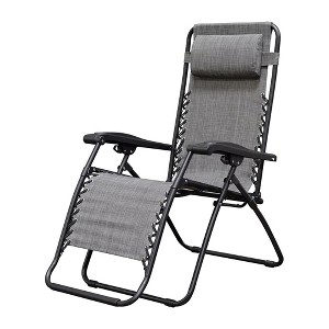 Caravan Sports Zero Gravity Outdoor Portable Folding Camping Lawn Deck Patio Pool Recliner Lounge Chair for Adults, Adjustable Headrest - 1 of 4