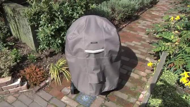 Classic Accessories Ravenna Water-Resistant 26.5&#34; Kettle BBQ Grill Cover, 2 of 12, play video