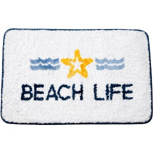 Pavilion Gift Company - Beach Life - 27.5" x 17.75" Bath Mat - Floor Mats - 1 of 4