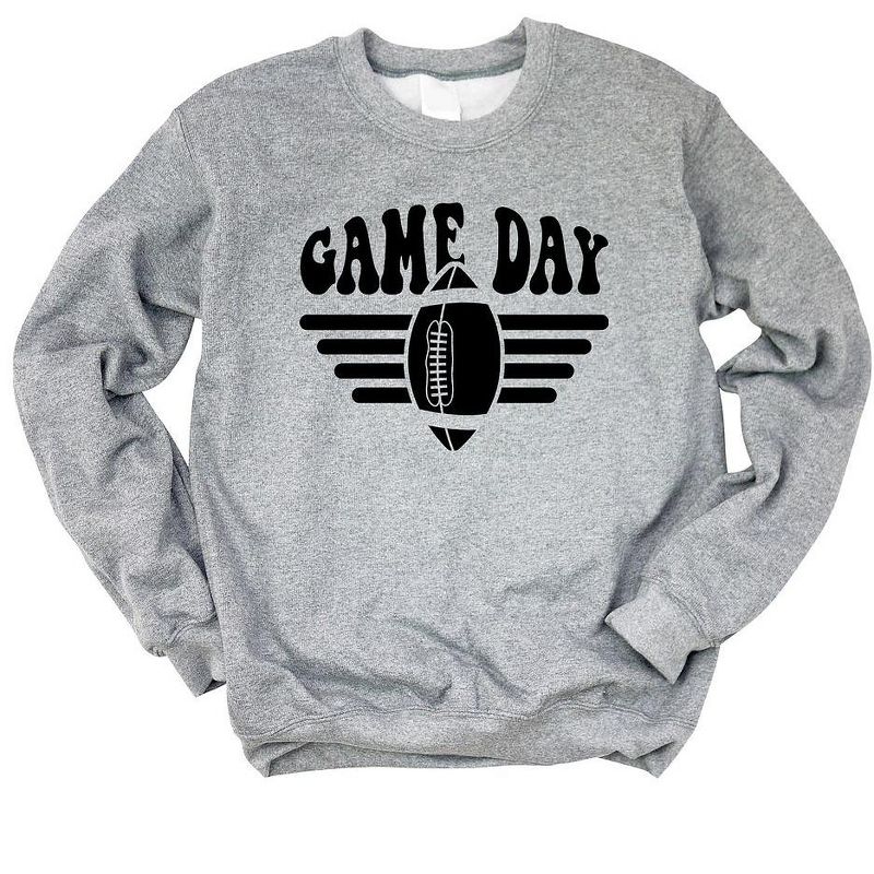 Simply Sage Market Women's Graphic Sweatshirt Football Game Day Stripes, 1 of 4