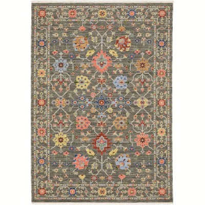 Oriental Weavers Lucca 093K1 Grey/ Multi Indoor Area Rug - 2' x 6'