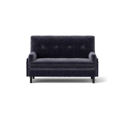 2-Seater Velvet Sleeper Sofa with Recliner, Adjustable Backrest and Foam Cushions for Living Room
