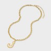 SUGARFIX by BaubleBar Bubble Initial Necklace - Gold - 3 of 4