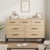 7 Drawer Dresser For Bedroom, 52" Wide Modern Chest of Drawers with Metal Handles, TV Stand for TVs UP to 60", Freestanding Closet Organizer - 2 of 4