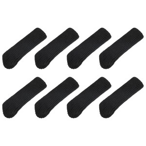Unique Bargains Knitted Non-Slip Durable Chair Leg Socks Floor Protector 8 Pcs - 1 of 4