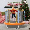 Dexmalle 55-inch Trampoline with Basketball Hoop for Kids - 2 of 4