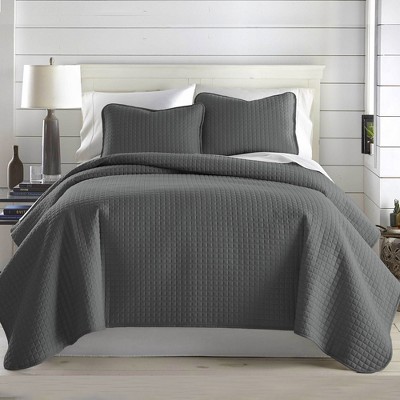 Southshore Fine Living Oversized Lightweight 3-piece Quilt Set Slate ...