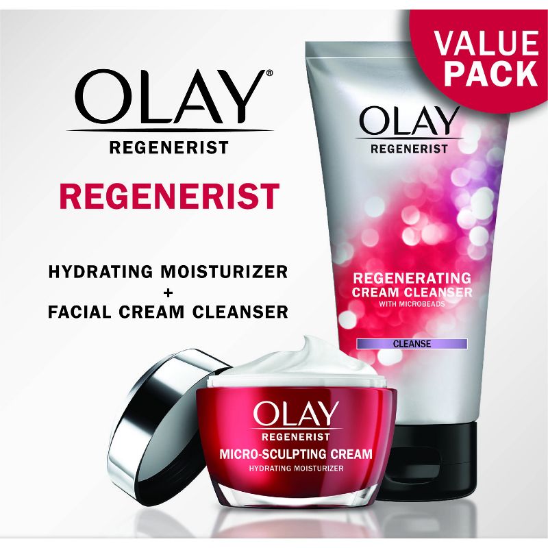 Olay Regenerist Face Wash and Moisturizer - Duo Pack - 5.0 fl oz/1.7oz, 1 of 9
