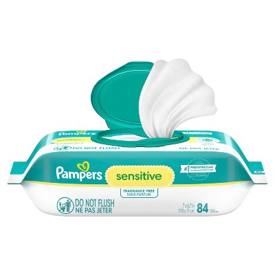 Pampers Sensitive Baby Wipes - 84ct : Target