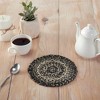 Sawyer Mill Black White Jute Trivet 8 inch Diameter - 3 of 3