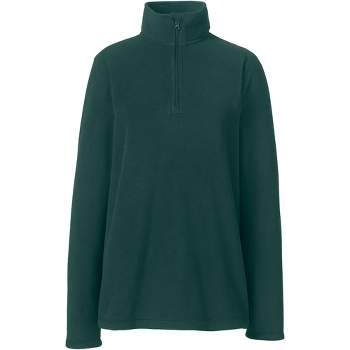 Lands' End School Uniform Women's Full-zip Mid-weight Fleece Jacket - Medium  - Evergreen : Target