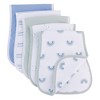 Ely's & Co. Hourglass Shape Fleece Burp Cloths  5 Piece Set - 2 of 4