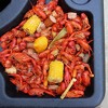 Bayou Classic 300-444 Seafood Crawfish Event Table Features 4 Large Serving Areas and 8 Beverage Holders - 3 of 4