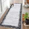 Washable Hallway Runner Rug – Non-Slip, Low Pile, Abstract Design with Rubber Backing for Kitchen, Laundry, Entryway - 3 of 4