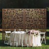 PexFix 72 in. x 47 in. Outdoor Privacy Rectangle Screen Galvanized Steel Panel Divider in Brown - 3 of 4
