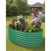 Raised Garden Beds Outdoor, Galvanized Steel Outdoor Planter Box for Gardening and Flower Bed, Durable Raised Beds for Gardening - 2 of 4