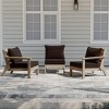 WestinTrends Avalon Outdoor Patio HDPE Loveseat Sofa with Patio Cushions - 2 of 4